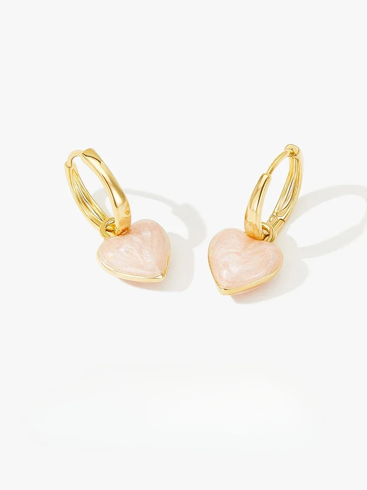 Pink love earrings women's light luxury high-end earrings
Pink love earrings women's light luxury high-end earrings