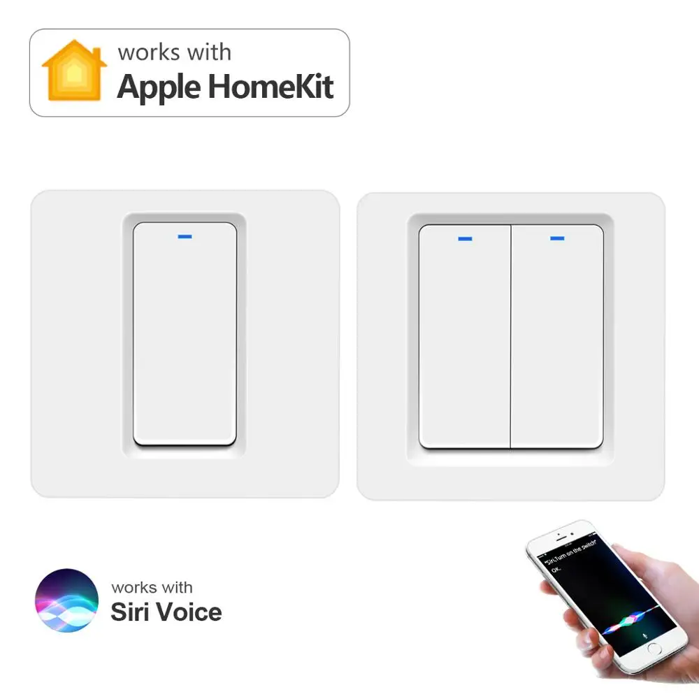 Умный Homekit WIFI выключатель света AC 110 В-240 В с голосовым управлением беспроводные кнопочные переключатели коридор спальня домашний настенный выключатель
Умный Homekit WIFI выключатель света AC 110 В-240 В с голосовым управлением беспроводные кнопочные переключатели коридор спальня домашний настенный выключатель