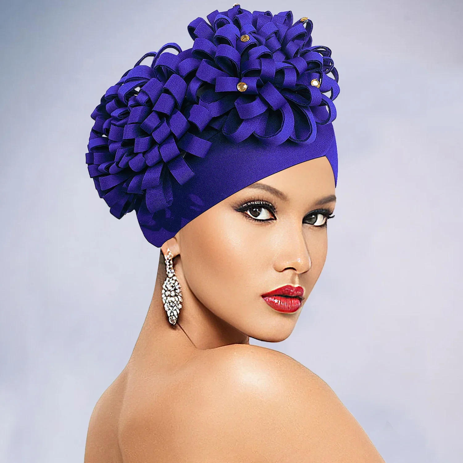 African Women Flower Diamonds Bonnet Turban Chemo Cap Hat Muslim Hijab Headties Beanies Heanband Head wraps Hair Loss Mujer
African Women Flower Diamonds Bonnet Turban Chemo Cap Hat Muslim Hijab Headties Beanies Heanband Head wraps Hair Loss Mujer
