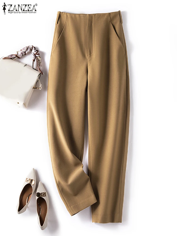 2024 Women Long Pants Fashion Solid OL Work Long Trousers ZANZEA Summer Bottom Zipper Pockets Female Pantalon Streetwear Palazzo
2024 Women Long Pants Fashion Solid OL Work Long Trousers ZANZEA Summer Bottom Zipper Pockets Female Pantalon Streetwear Palazzo