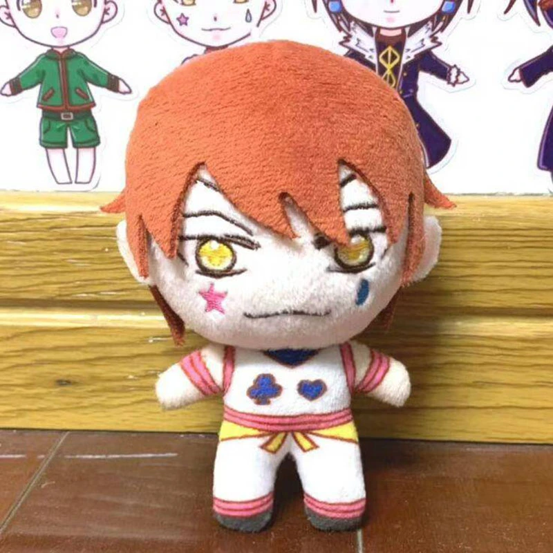 Плюшевая кукла с мини-телом 13 см, аниме Hunter x Hunter Hisoka Morow Kawaii, кулон, брелок для косплея, мягкие игрушки, плюшевая детская подарочная игрушка 
Плюшевая кукла с мини-телом 13 см, аниме Hunter x Hunter Hisoka Morow Kawaii, кулон, брелок для косплея, мягкие игрушки, плюшевая детская подарочная игрушка