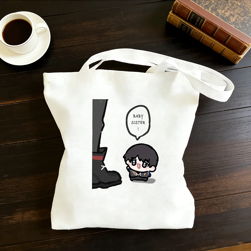 Сумка-шоппер Love and Deepspace Caleb Xia Yizhou - Baby Sister с мультяшным принтом, 30x35/35x40 см, аниме, косплей, супер милый эмодзи-дизайн, подарок
Сумка-шоппер Love and Deepspace Caleb Xia Yizhou - Baby Sister с мультяшным принтом, 30x35/35x40 см, аниме, косплей, супер милый эмодзи-дизайн, подарок