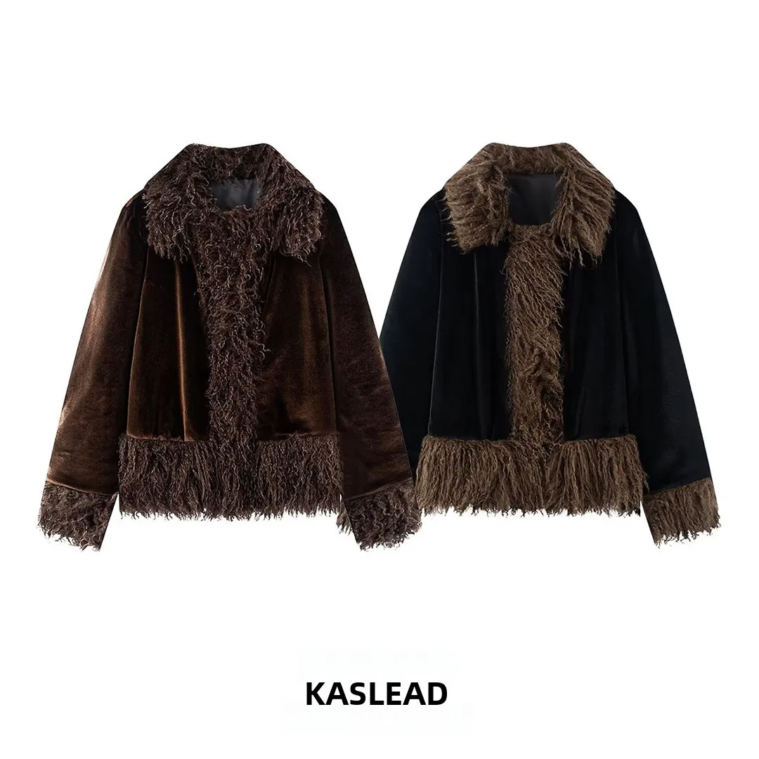 KASLEAD New Women's Fashionable Plush Warm Top Stylish Versatile High-End Feelings Polyester Fiber Long Sleeve Short Coat
KASLEAD New Women's Fashionable Plush Warm Top Stylish Versatile High-End Feelings Polyester Fiber Long Sleeve Short Coat
