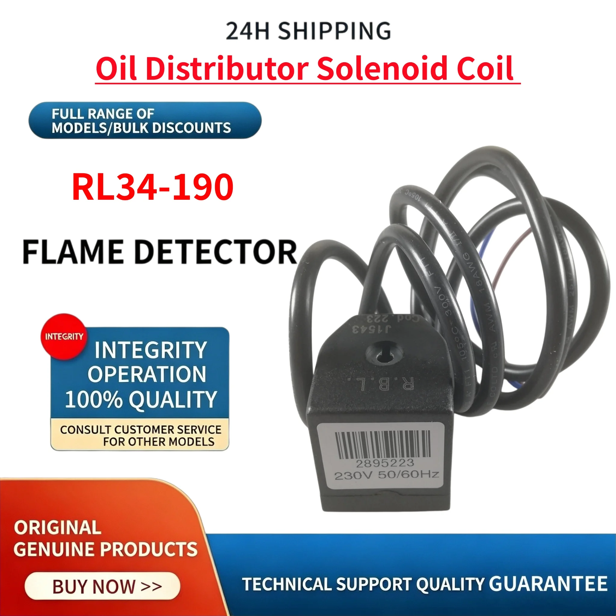 RL34 RL44 RL50 RL70 RL100 RL130 RL190 Oil Distributor Coil Solenoid Valve for Industrial Burner Combustion Parts, 24h Fast Shipp
RL34 RL44 RL50 RL70 RL100 RL130 RL190 Oil Distributor Coil Solenoid Valve for Industrial Burner Combustion Parts, 24h Fast Shipp
