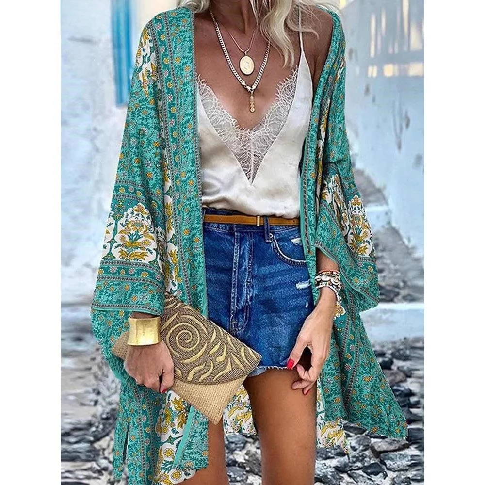 Women's Boho Blouse Cardigan Top Casual Summer Fleach Sle Other Material 00% No Brand Registered Trademark
Women's Boho Blouse Cardigan Top Casual Summer Fleach Sle Other Material 00% No Brand Registered Trademark