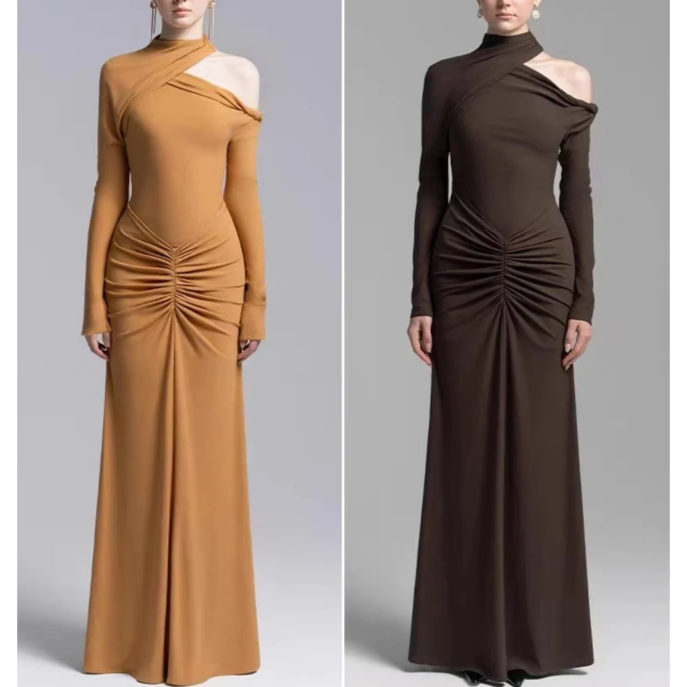 Элегантные вечерние платья нестандартной формы с длинными рукавами, платье знаменитости, изысканные платья высокого качества для выпускного вечера по индивидуальному заказу
Элегантные вечерние платья нестандартной формы с длинными рукавами, платье знаменитости, изысканные платья высокого качества для выпускного вечера по индивидуальному заказу