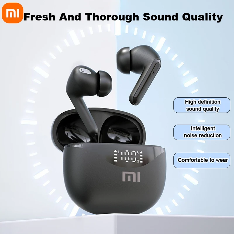 Xiaomi Bluetooth Headphone Wireless Earphones Sport Waterproof 9D Stereo Headsets With Mic LED Display Low Latency Earbuds
Xiaomi Bluetooth Headphone Wireless Earphones Sport Waterproof 9D Stereo Headsets With Mic LED Display Low Latency Earbuds