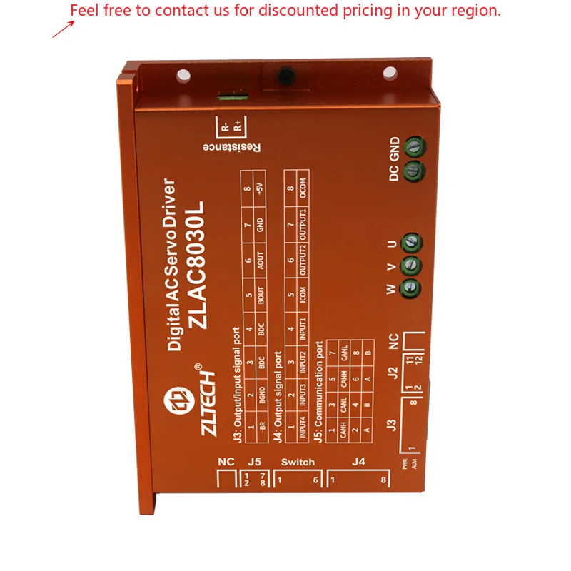 ZLTECH CANOPEN RS485 3 Phase 24V-48V 30A-60A 1000W High Power Brushless DC Driving Hub Servo Motor Controller For Mobile Robot
ZLTECH CANOPEN RS485 3 Phase 24V-48V 30A-60A 1000W High Power Brushless DC Driving Hub Servo Motor Controller For Mobile Robot
