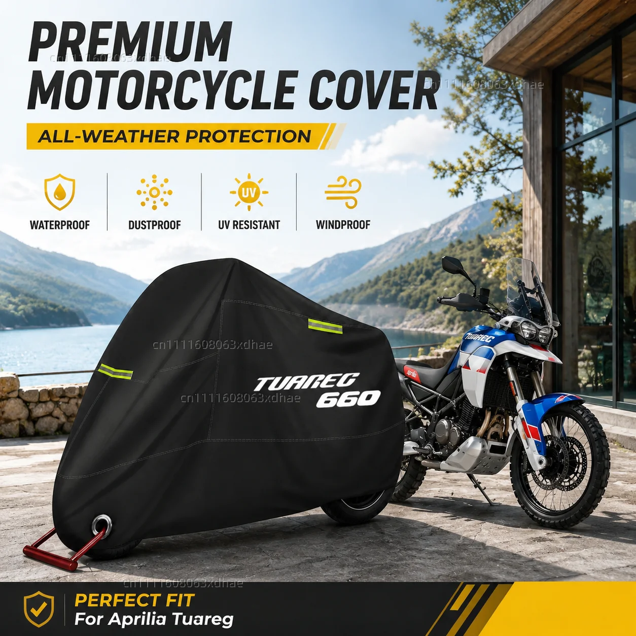 Motorcycle Cover All Season Waterproof Dust Rain UV Protection 190T Oxford Cloth For For Aprilia Tuareg 660 Tuareg660
Motorcycle Cover All Season Waterproof Dust Rain UV Protection 190T Oxford Cloth For For Aprilia Tuareg 660 Tuareg660