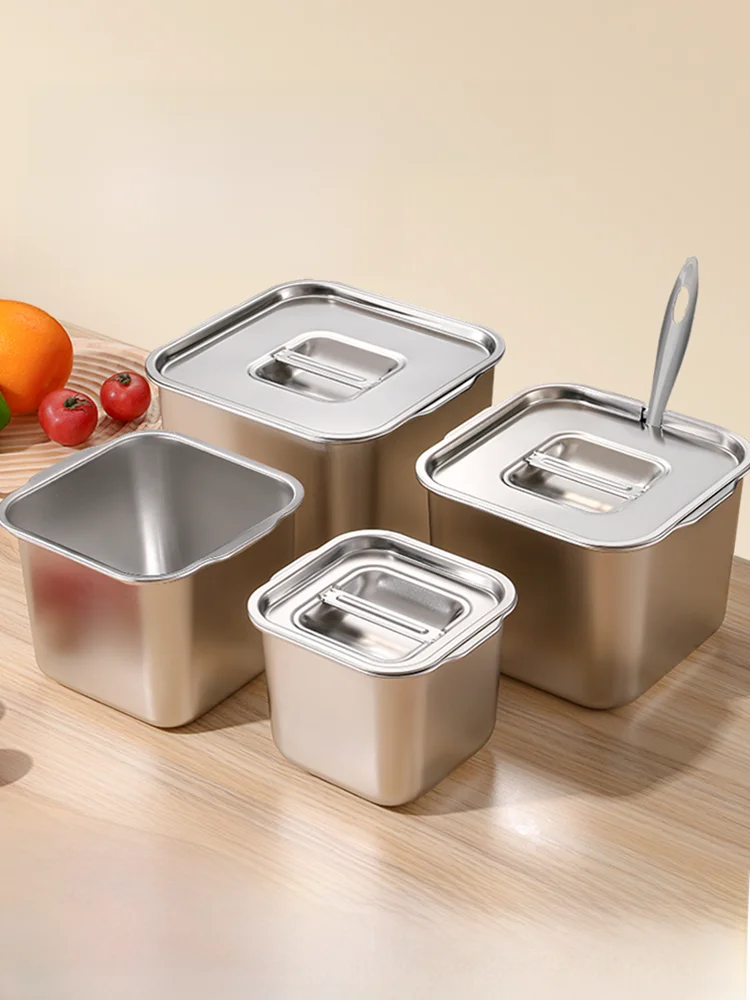 Stainl Steel Seasoning Jar Kitchen Storage Container Oil Storage Small Seasoning Pot for Commercial And Home Use
Stainl Steel Seasoning Jar Kitchen Storage Container Oil Storage Small Seasoning Pot for Commercial And Home Use