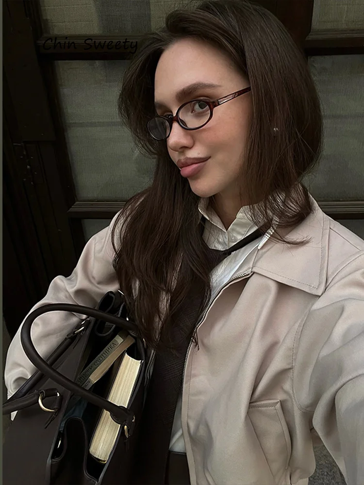 Комплект из 2 предметов, пальто, брюки для женщин, короткие брюки, куртка-бомбер с отложным воротником, верхняя одежда, осенние топы, женская демисезонная одежда
Комплект из 2 предметов, пальто, брюки для женщин, короткие брюки, куртка-бомбер с отложным воротником, верхняя одежда, осенние топы, женская демисезонная одежда