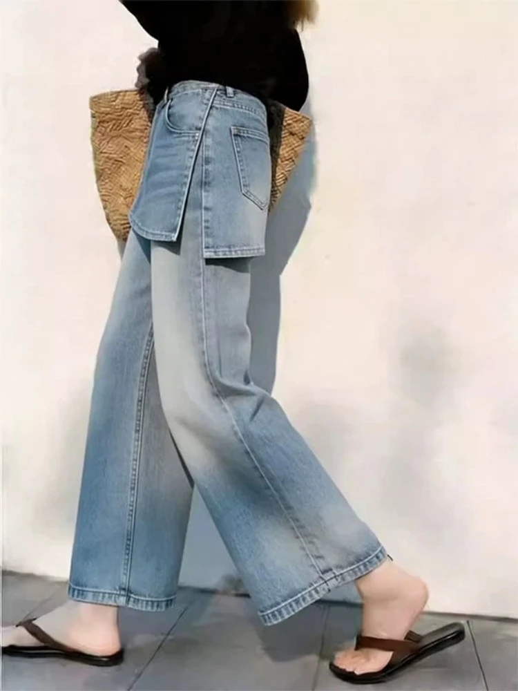 High Waist Wide Leg Jeans Women's Loose Slimming Straight Cut Simple Match High Waist Straight Tube Pants Spring New Arrival
High Waist Wide Leg Jeans Women's Loose Slimming Straight Cut Simple Match High Waist Straight Tube Pants Spring New Arrival