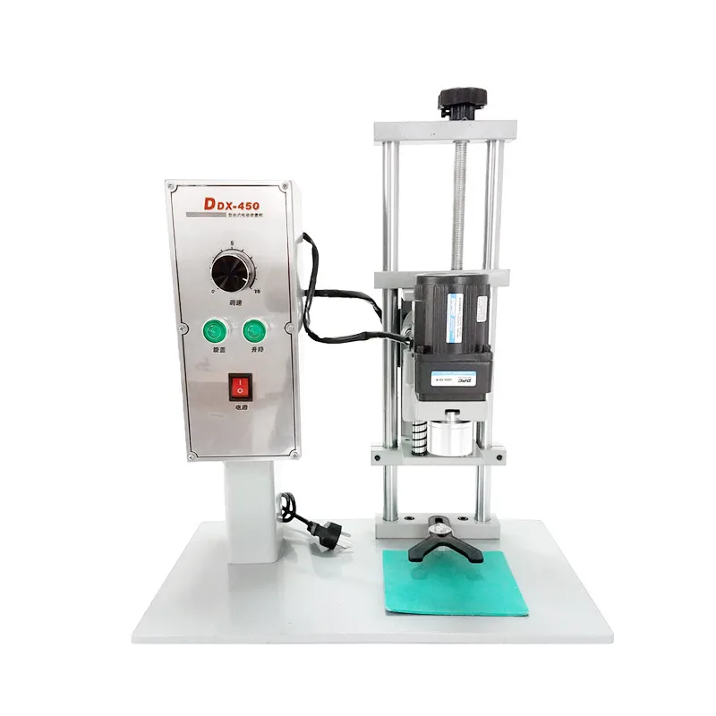 DDX-450 Semi-Automatic Electric Motor-Driven Desktop Capping Machine for Plastic Glass Bottles Jars Beverage Chemical Energy
DDX-450 Semi-Automatic Electric Motor-Driven Desktop Capping Machine for Plastic Glass Bottles Jars Beverage Chemical Energy