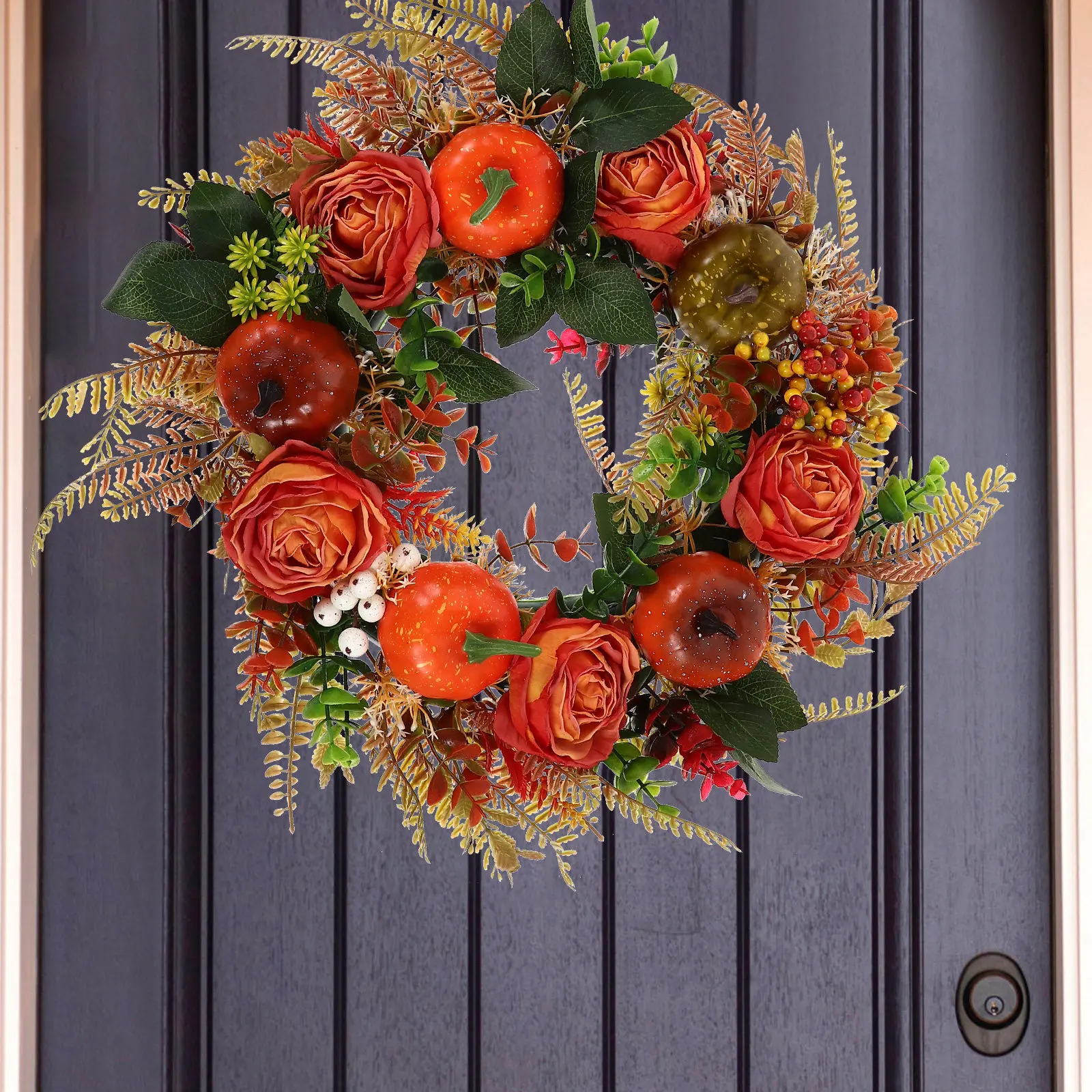 Fall Pumpkin Maple Leaves Door Wreath Artificial Hanging Decor Front Door Welcome Autumn Festival Scene Layout
Fall Pumpkin Maple Leaves Door Wreath Artificial Hanging Decor Front Door Welcome Autumn Festival Scene Layout
