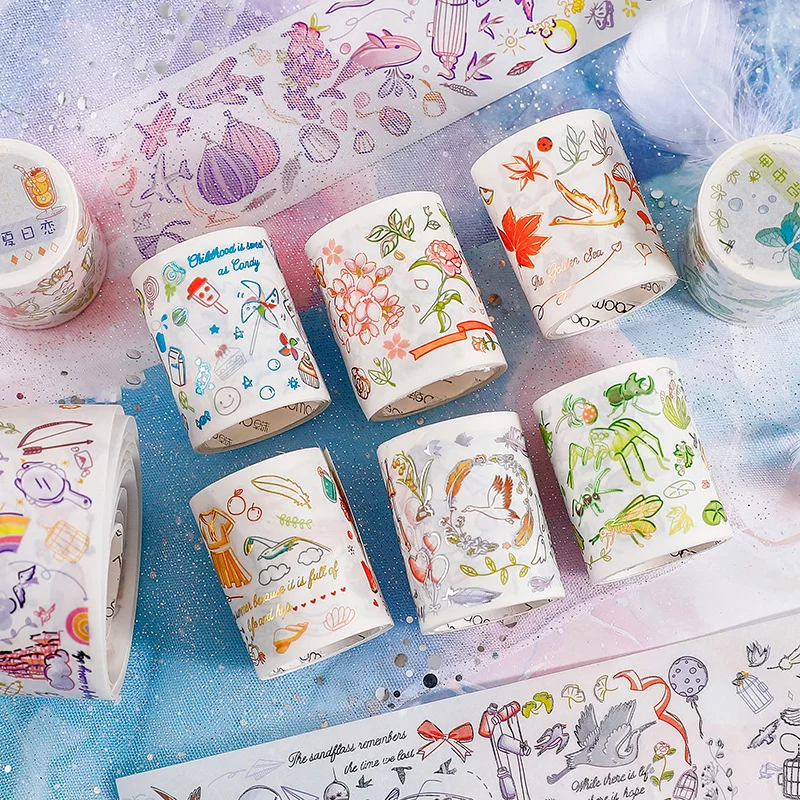 1 Roll Bronzing Washi Tape Pastoral Friendship Series Handbook Photo Album Journal DIY Decorative Stickers 8 Types
1 Roll Bronzing Washi Tape Pastoral Friendship Series Handbook Photo Album Journal DIY Decorative Stickers 8 Types
