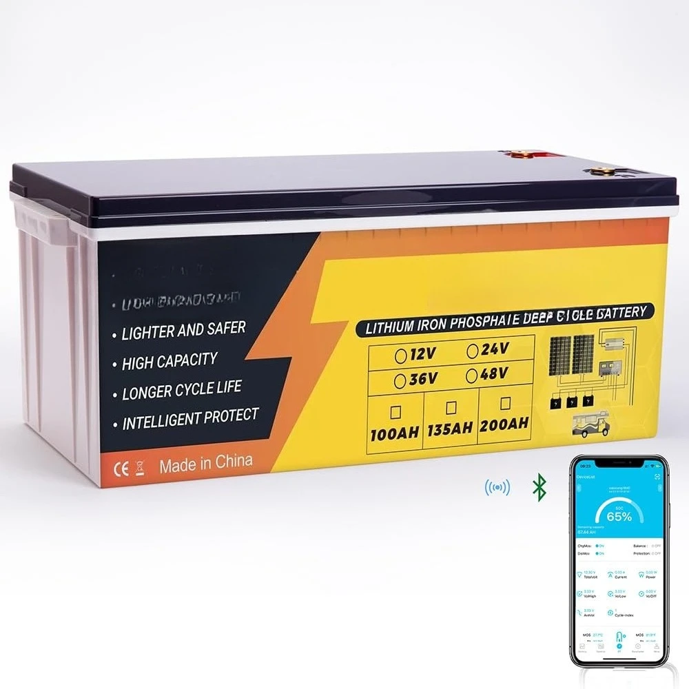 Литиевая батарея LiFePO4 12В 200Ач с максимальной энергией 2560Втч. Мощность нагрузки 2560 Вт, встроенный BMS 200 А и Bluetooth, 10 лет гарантии, индивидуальная настройка
Литиевая батарея LiFePO4 12В 200Ач с максимальной энергией 2560Втч. Мощность нагрузки 2560 Вт, встроенный BMS 200 А и Bluetooth, 10 лет гарантии, индивидуальная настройка