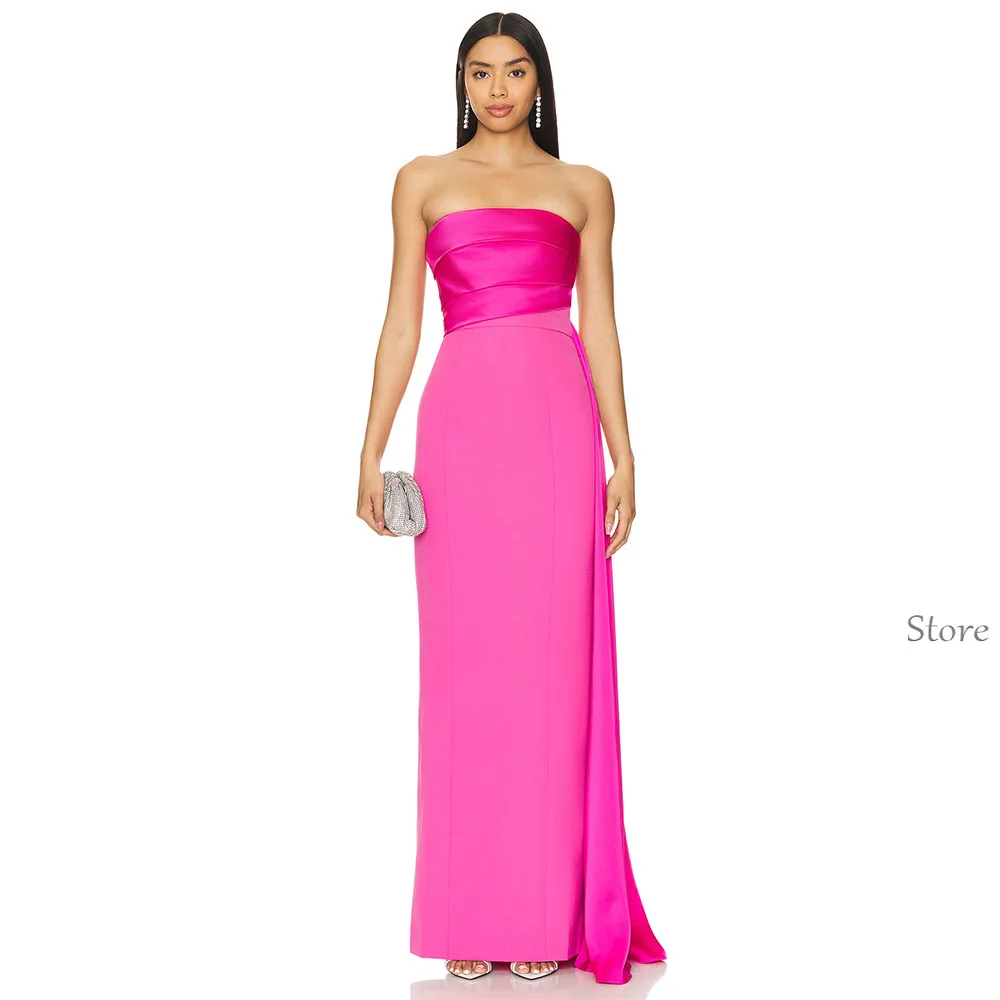 Elegant Rose Women's Evening Gown Strapless Evening Dress For Wedding Simple Floor Length Formal Party Dresse2025
Elegant Rose Women's Evening Gown Strapless Evening Dress For Wedding Simple Floor Length Formal Party Dresse2025