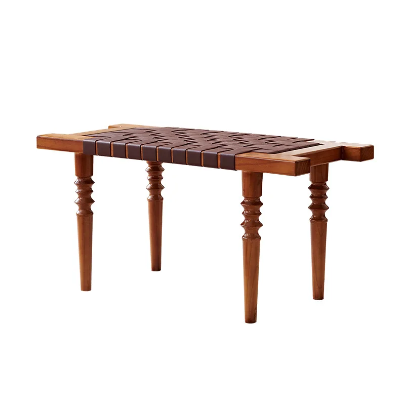 LMM Solid Wood Modern Simple Saddle Leather Seat Surface Stool Bedroom Single Bedside Stool
LMM Solid Wood Modern Simple Saddle Leather Seat Surface Stool Bedroom Single Bedside Stool