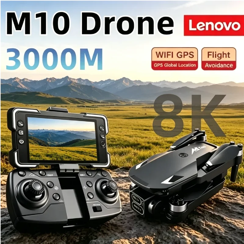 Lenovo M10 Brushless Motor 8K HD Dual Camera Drone 5G WiFi FPV RC Aircraft With Screen Intelligent Obstacle Avoidance Quadcopter
Lenovo M10 Brushless Motor 8K HD Dual Camera Drone 5G WiFi FPV RC Aircraft With Screen Intelligent Obstacle Avoidance Quadcopter