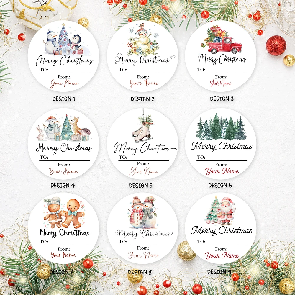 Personlized Christmas Watercolour Floral Illustration Tag Round Stickers Custom Christmas Party Label Favor Christmas Stickers
Personlized Christmas Watercolour Floral Illustration Tag Round Stickers Custom Christmas Party Label Favor Christmas Stickers