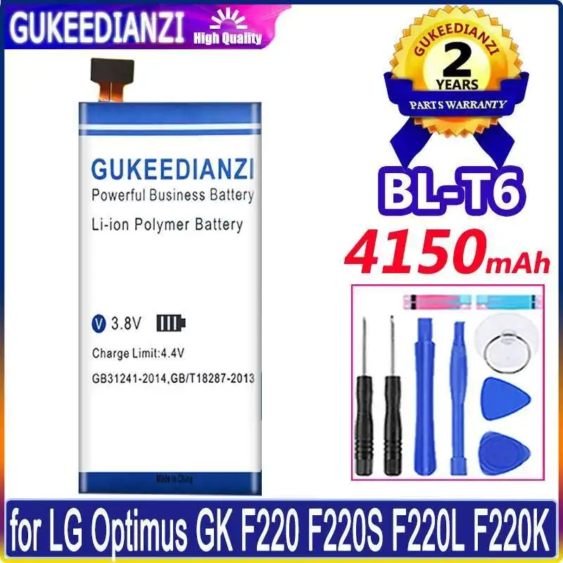 Экологически чистый аккумулятор мобильного телефона BL-T6 4150 мАч для LG Optimus GK F220 F220S F220L F220K Прочный
Экологически чистый аккумулятор мобильного телефона BL-T6 4150 мАч для LG Optimus GK F220 F220S F220L F220K Прочный