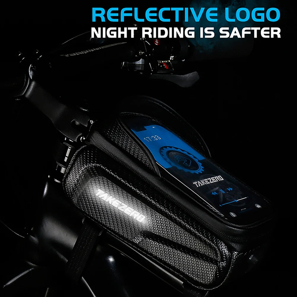 1L Cycling Pannier Bag with Earphone Hole Hard Shell Road MTB Bike Upper Tube Pannier Pouch Reflective Pattern Cycling Equipment
1L Cycling Pannier Bag with Earphone Hole Hard Shell Road MTB Bike Upper Tube Pannier Pouch Reflective Pattern Cycling Equipment