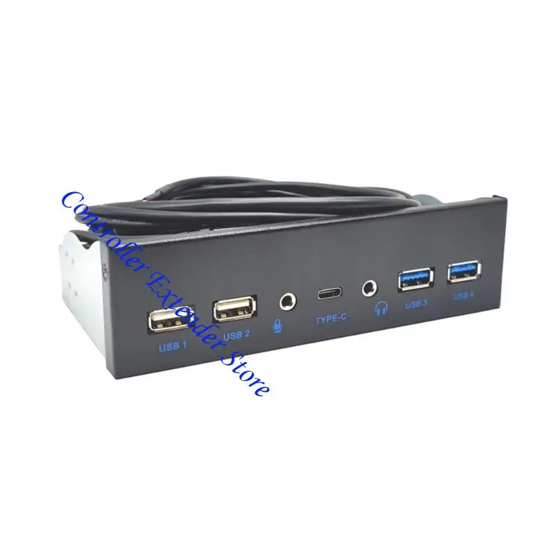 N84B USB C Hubs Front Panel 2 Port USB3.0 + 2 Port USB 3.1 TypeC 19 Pin Connectors for 5.25" ROM Bay Desktop
N84B USB C Hubs Front Panel 2 Port USB3.0 + 2 Port USB 3.1 TypeC 19 Pin Connectors for 5.25" ROM Bay Desktop