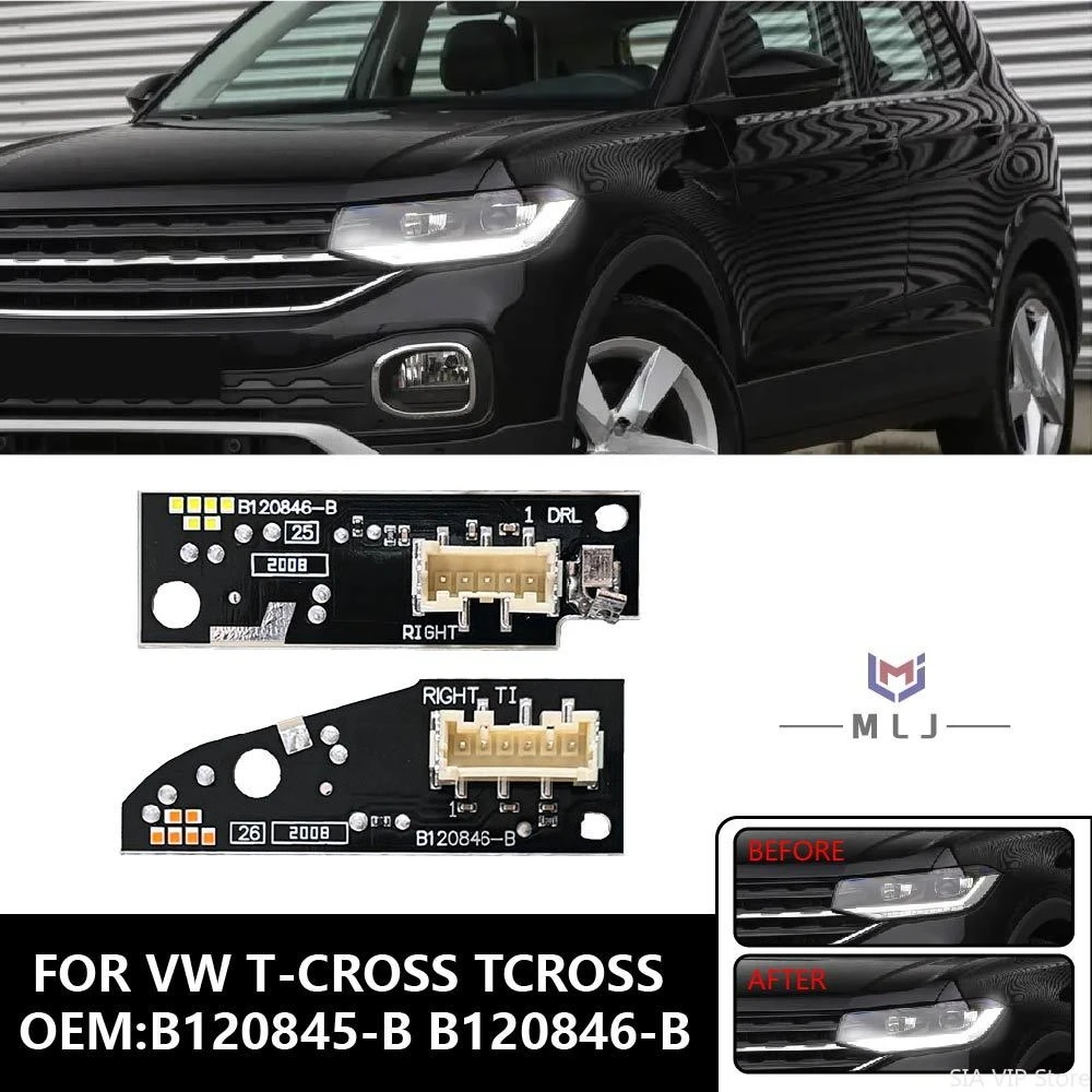 For VW T-CROSS Tcross LED Headlight L&R Turn Signal Module 2GM.998.478 2GM.998.479 White Daylight Boards B120845-B B120846-B
For VW T-CROSS Tcross LED Headlight L&R Turn Signal Module 2GM.998.478 2GM.998.479 White Daylight Boards B120845-B B120846-B