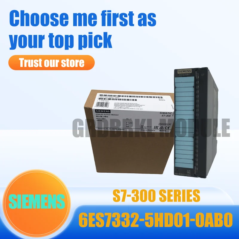 New Original SIEMENS 6ES7332-5HF00-0AB0 6ES7332-5HD01-0AB0 S7-300 SM332 Analog Output Module
New Original SIEMENS 6ES7332-5HF00-0AB0 6ES7332-5HD01-0AB0 S7-300 SM332 Analog Output Module