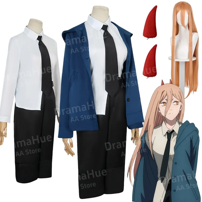 Anime Power Cosplay Chainsaw Man Cosplay Costumes Shirt Pants Coat Headwear Power Suits Wig Halloween Carnival Cos Adult Women
Anime Power Cosplay Chainsaw Man Cosplay Costumes Shirt Pants Coat Headwear Power Suits Wig Halloween Carnival Cos Adult Women