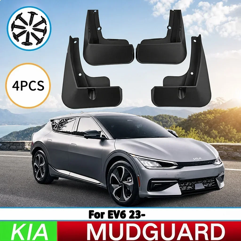 For Kia EV6 2023 4Pcs Car Tire Fender Splash Guard Front Rear Wheel Mud Flaps Mudguards
For Kia EV6 2023 4Pcs Car Tire Fender Splash Guard Front Rear Wheel Mud Flaps Mudguards