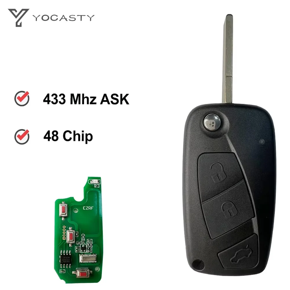 YOCASTY Flip Folding Remote Key 3 buttons Megamos ID48 For Fiat Bravo Linea Stilo Musa Ducato Ypsilon Daily Citroen Jumper
YOCASTY Flip Folding Remote Key 3 buttons Megamos ID48 For Fiat Bravo Linea Stilo Musa Ducato Ypsilon Daily Citroen Jumper