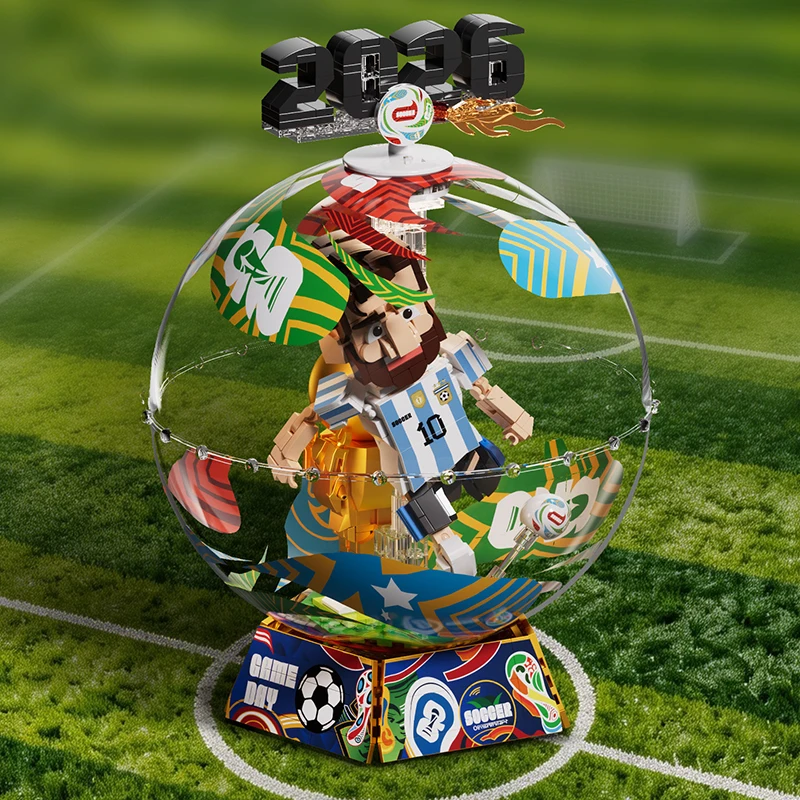 JAKI Building Blocks Football World Globe Built In Dual Color Ambience Light 2026 New Football Cup Souvenir Decor For Enthusiast
JAKI Building Blocks Football World Globe Built In Dual Color Ambience Light 2026 New Football Cup Souvenir Decor For Enthusiast