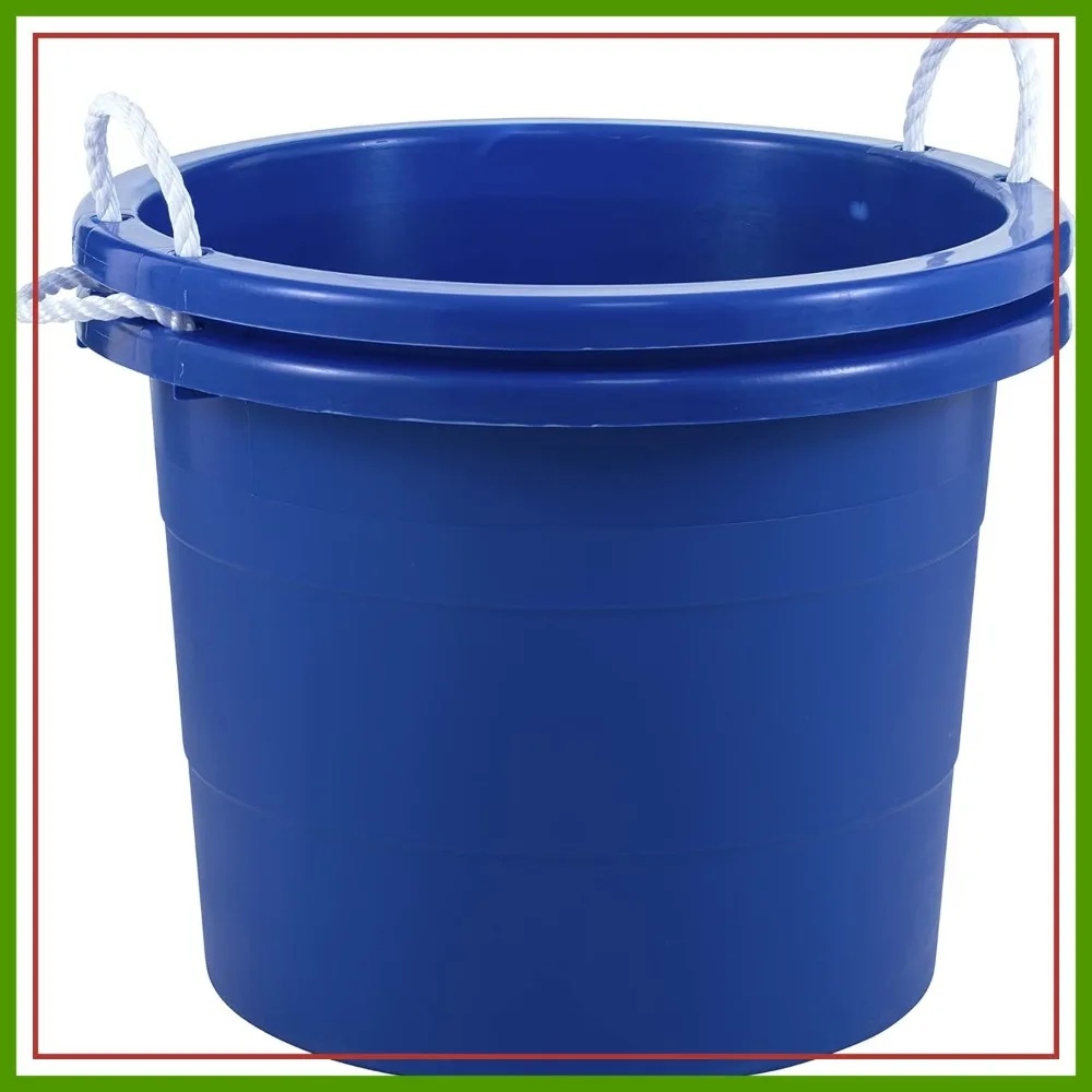 19 Gallon Rope Handle Storage Tub, Easy Access, Blue, 2 Pack
19 Gallon Rope Handle Storage Tub, Easy Access, Blue, 2 Pack