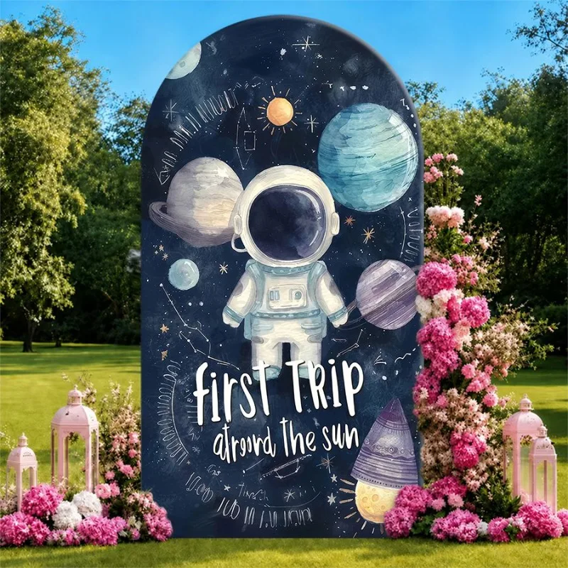 Single Side Arch Backdrop Cover Space Adventure Background Curtain for Cosmic Party Decor with Astronaut Planet and Starry Sky
Single Side Arch Backdrop Cover Space Adventure Background Curtain for Cosmic Party Decor with Astronaut Planet and Starry Sky