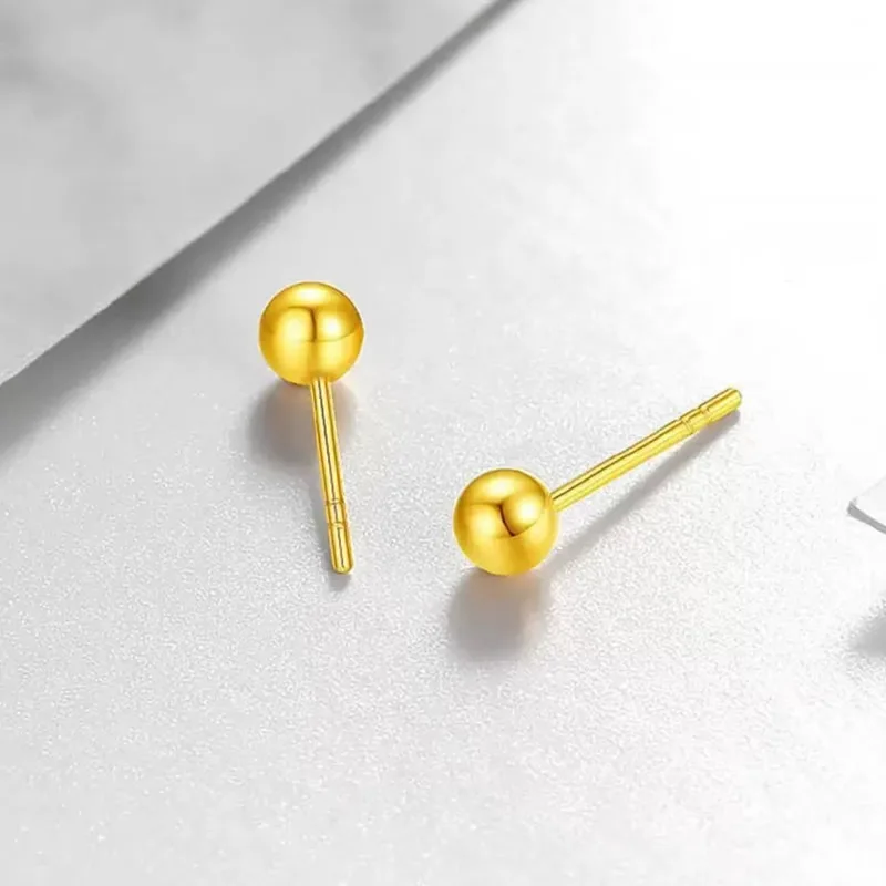 Женские серьги из желтого золота 24 карата с покрытием из золота 999 пробы, гладкие серьги-гвоздики
Женские серьги из желтого золота 24 карата с покрытием из золота 999 пробы, гладкие серьги-гвоздики