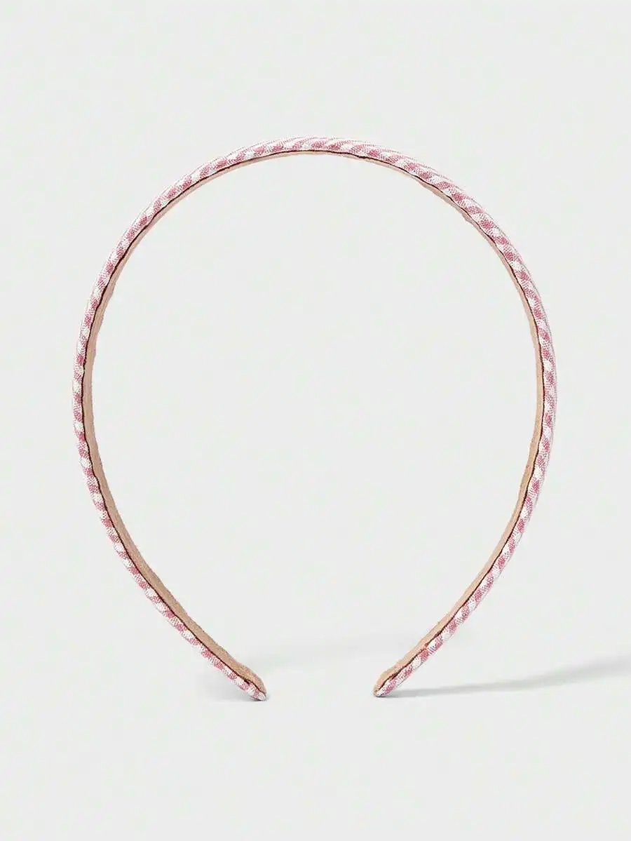 Pink Plaid Pattern Wide Headband For Women Spring Casual Hair Accessory
Pink Plaid Pattern Wide Headband For Women Spring Casual Hair Accessory