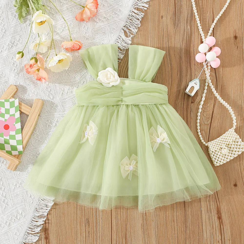 Summer New Bow Chiffon Baby Girl Princess Dress, White Camellia Children'S Clothing For Babies Aged 9 Months To 3 Years Old
Summer New Bow Chiffon Baby Girl Princess Dress, White Camellia Children'S Clothing For Babies Aged 9 Months To 3 Years Old