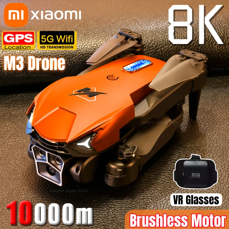 Xiaomi M3 PRO Drone 8K Triple camera Professional HD Aerial Photography Obstacle Avoidance Brushless Motor 1-key Return Drone
Xiaomi M3 PRO Drone 8K Triple camera Professional HD Aerial Photography Obstacle Avoidance Brushless Motor 1-key Return Drone