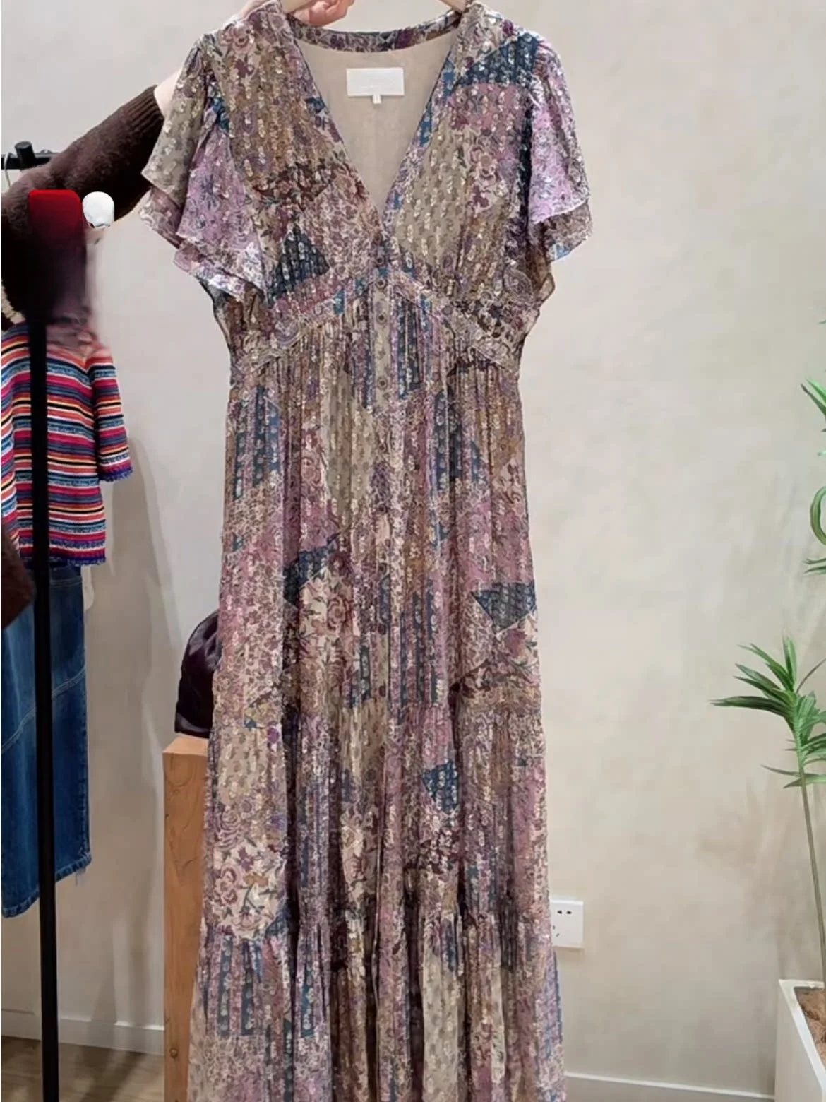 Romantic Print High Waist Long Dress HEIDD BA2026 Spring Summer Vacation Style A-Line Skirt Polyester Fiber Short Sleeve V-Neck
Romantic Print High Waist Long Dress HEIDD BA2026 Spring Summer Vacation Style A-Line Skirt Polyester Fiber Short Sleeve V-Neck