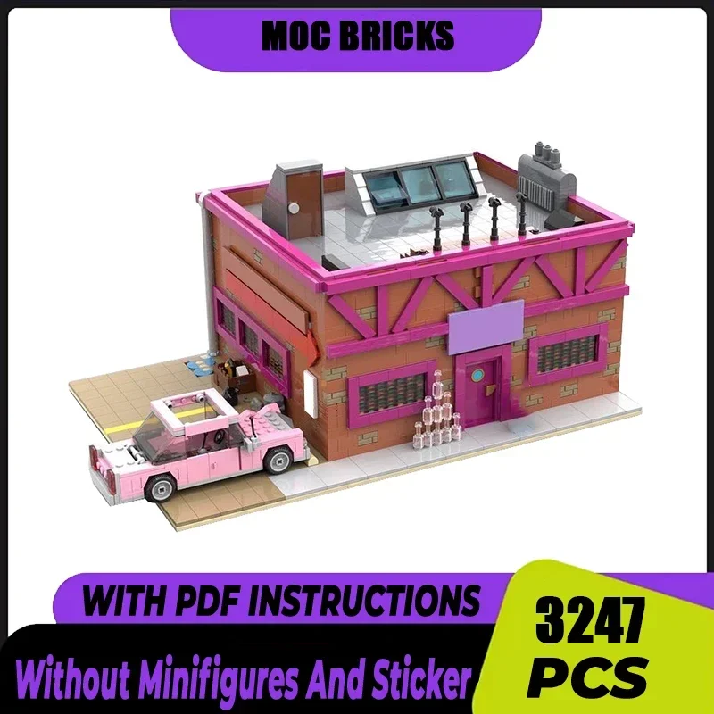 City Street View Model Moc Building Bricks Springfield Tavern Architecture Technology Modular Block Gift Christmas Toy DIY Set
City Street View Model Moc Building Bricks Springfield Tavern Architecture Technology Modular Block Gift Christmas Toy DIY Set