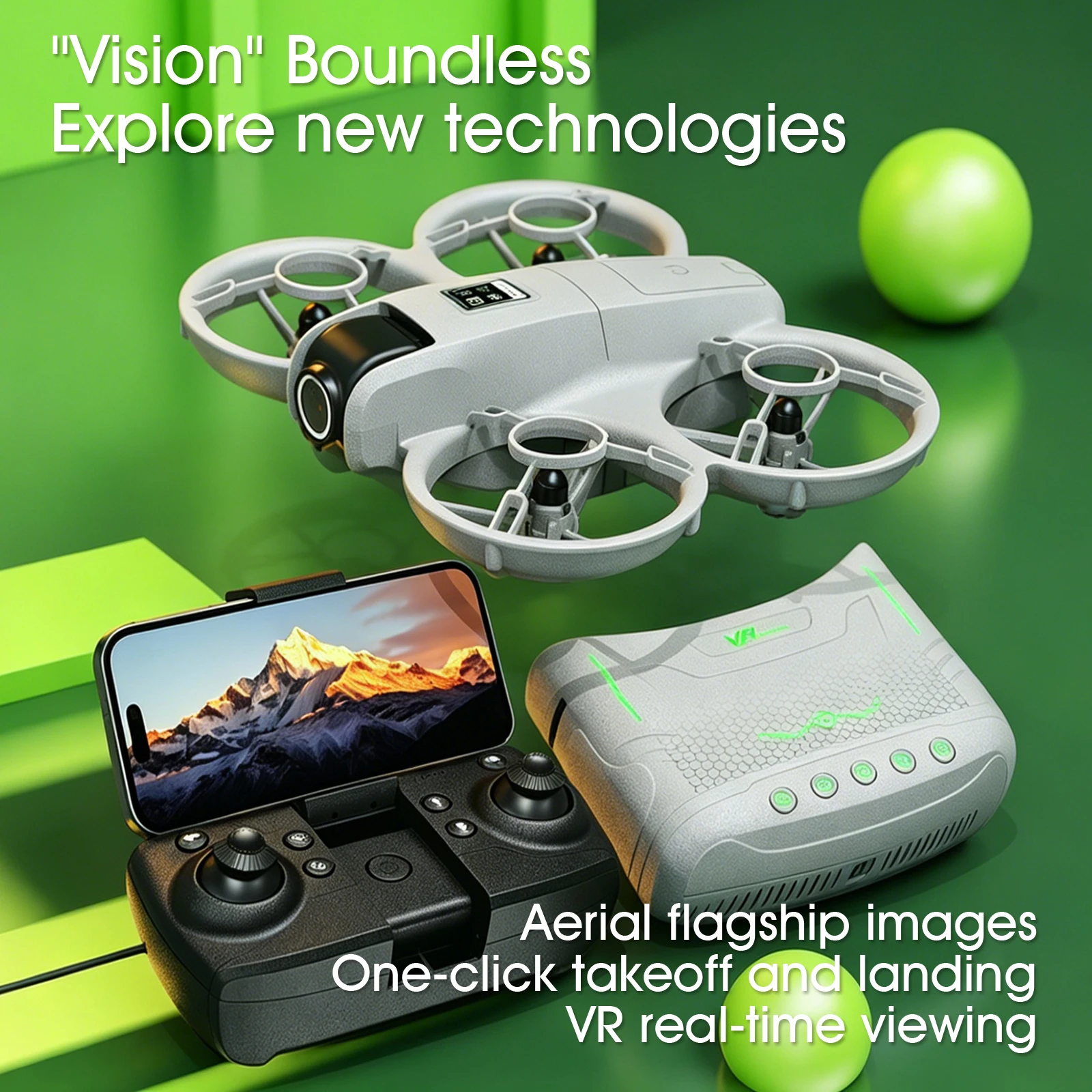 Mini Drone That Is Easy For Beginners/effectively Protecting The Propeller/VR Suite Combination/real-time Control/Multiple Remote control Methods/360°roll Aeria/photography/Optical Flow Hovers
Mini Drone That Is Easy For Beginners/effectively Protecting The Propeller/VR Suite Combination/real-time Control/Multiple Remote control Methods/360°roll Aeria/photography/Optical Flow Hovers
