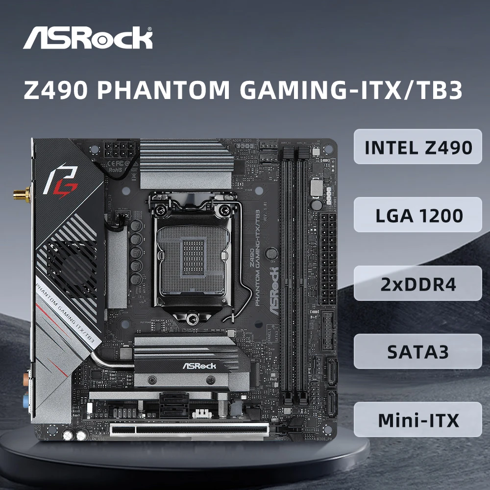 ASRock Z490 PHANTOM GAMING-ITX/TB3 Motherboard LGA 1200 Support 11900K 10900K 10700K 11700K CPU DDR4 4666+(OC) M.2 HDMI mini-ITX
ASRock Z490 PHANTOM GAMING-ITX/TB3 Motherboard LGA 1200 Support 11900K 10900K 10700K 11700K CPU DDR4 4666+(OC) M.2 HDMI mini-ITX