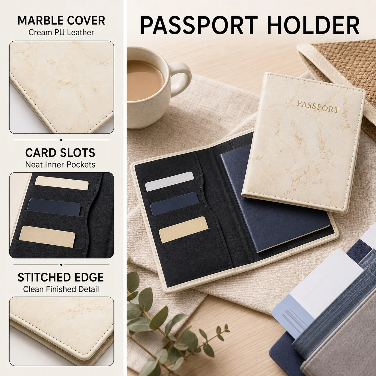 Fashion Women Men Passport Cover Pu Leather Marble Style Travel ID Credit Card Passport Holder Packet Wallet Purse Bags Pouch
Fashion Women Men Passport Cover Pu Leather Marble Style Travel ID Credit Card Passport Holder Packet Wallet Purse Bags Pouch