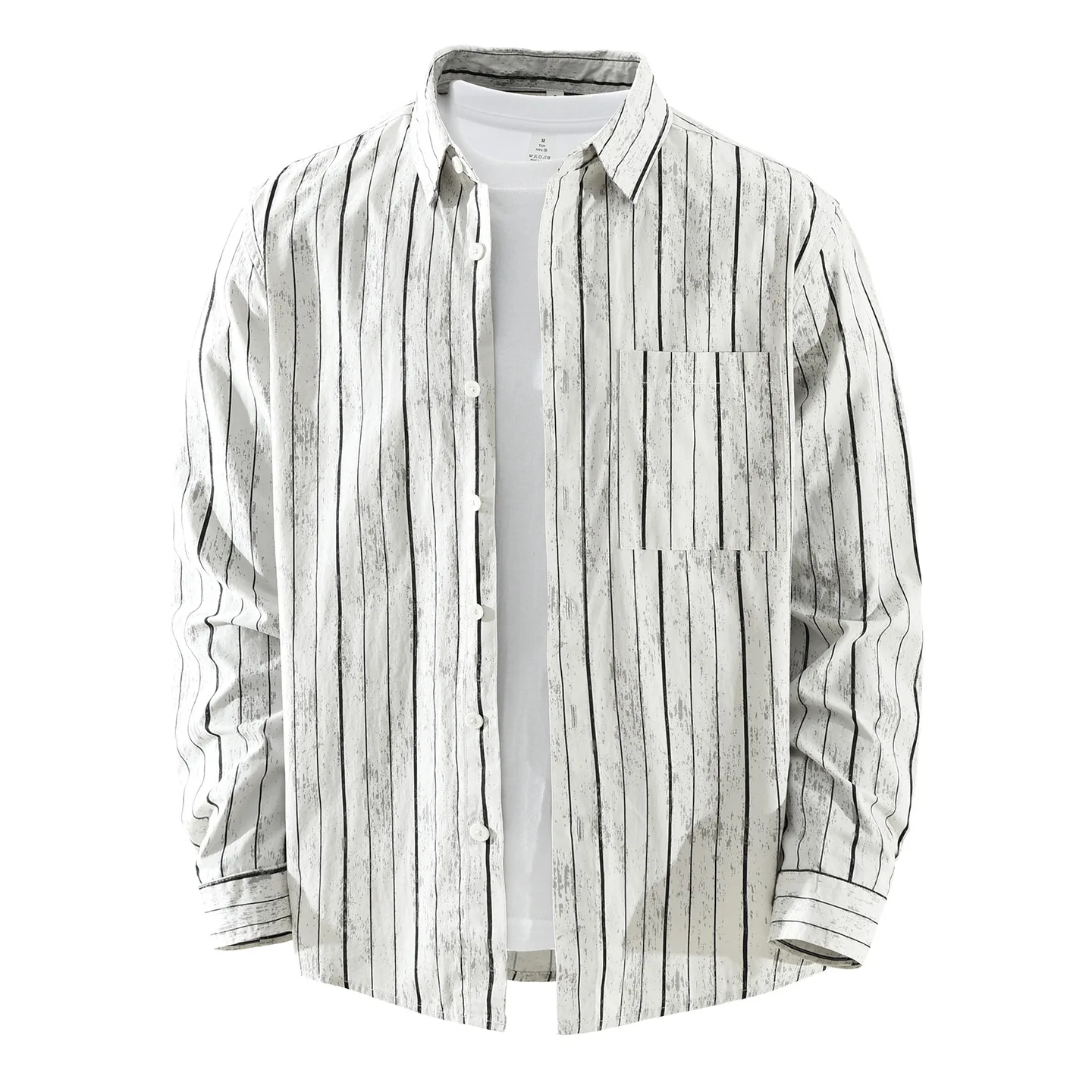 Casual Striped Long Sleeve Men's Shirt Versatile Loose Top Street Style Pure Cotton Pocket Detail Daily Wear Fashionable Arti...
Casual Striped Long Sleeve Men's Shirt Versatile Loose Top Street Style Pure Cotton Pocket Detail Daily Wear Fashionable Arti...