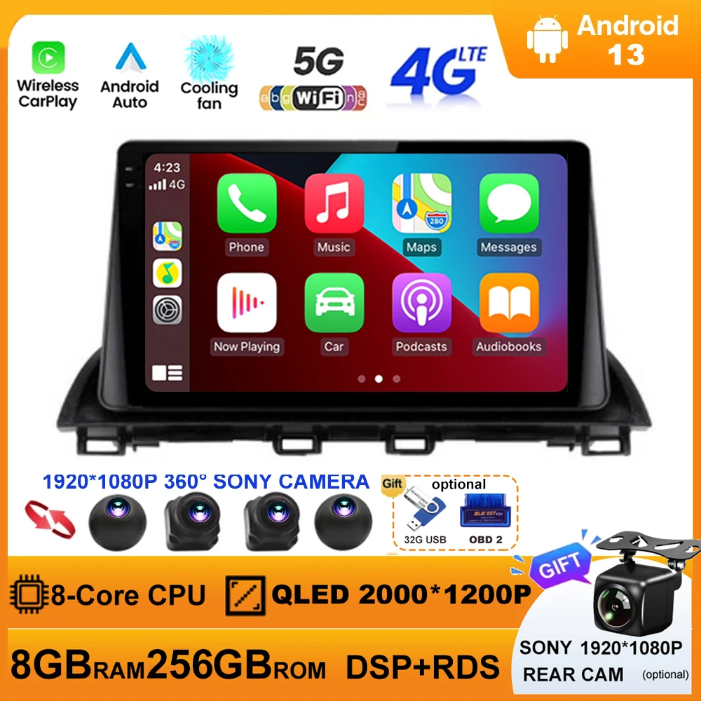 Android 13 Car Radio For Mazda 3 Axela 2013 - 2018 Multimedia Video Player Stereo Autoradio Carplay GPS Navigation 5G WIFI DSP
Android 13 Car Radio For Mazda 3 Axela 2013 - 2018 Multimedia Video Player Stereo Autoradio Carplay GPS Navigation 5G WIFI DSP
