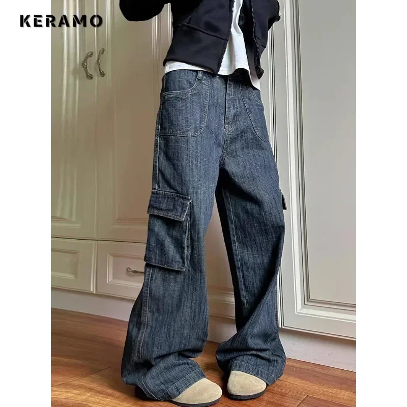 Y2K Washed Vintage Casual Minimalist Pants Normcore Baggy 2000s Denim Trouser Grunge Street Retro High Waist Blue Pockets Jeans
Y2K Washed Vintage Casual Minimalist Pants Normcore Baggy 2000s Denim Trouser Grunge Street Retro High Waist Blue Pockets Jeans