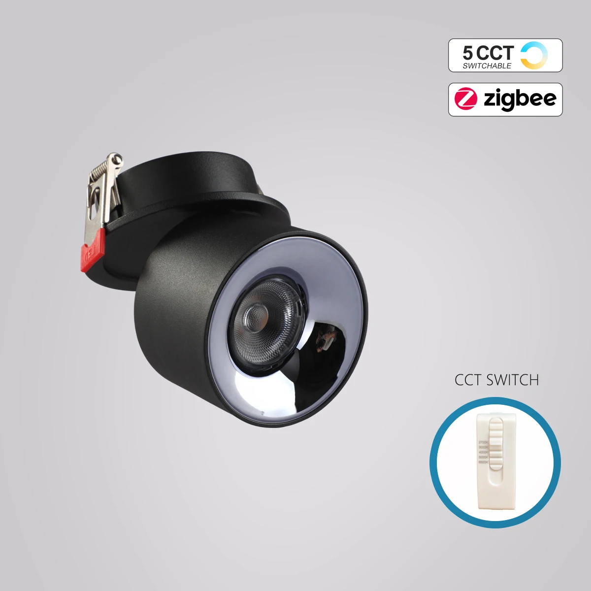 5 CCT переключаемый/Zigbee встраиваемый светодиодный потолочный точечный светильник 7 Вт 12 Вт вращающийся складной потолочный светильник для гостиной, спальни, потолочный светильник
5 CCT переключаемый/Zigbee встраиваемый светодиодный потолочный точечный светильник 7 Вт 12 Вт вращающийся складной потолочный светильник для гостиной, спальни, потолочный светильник