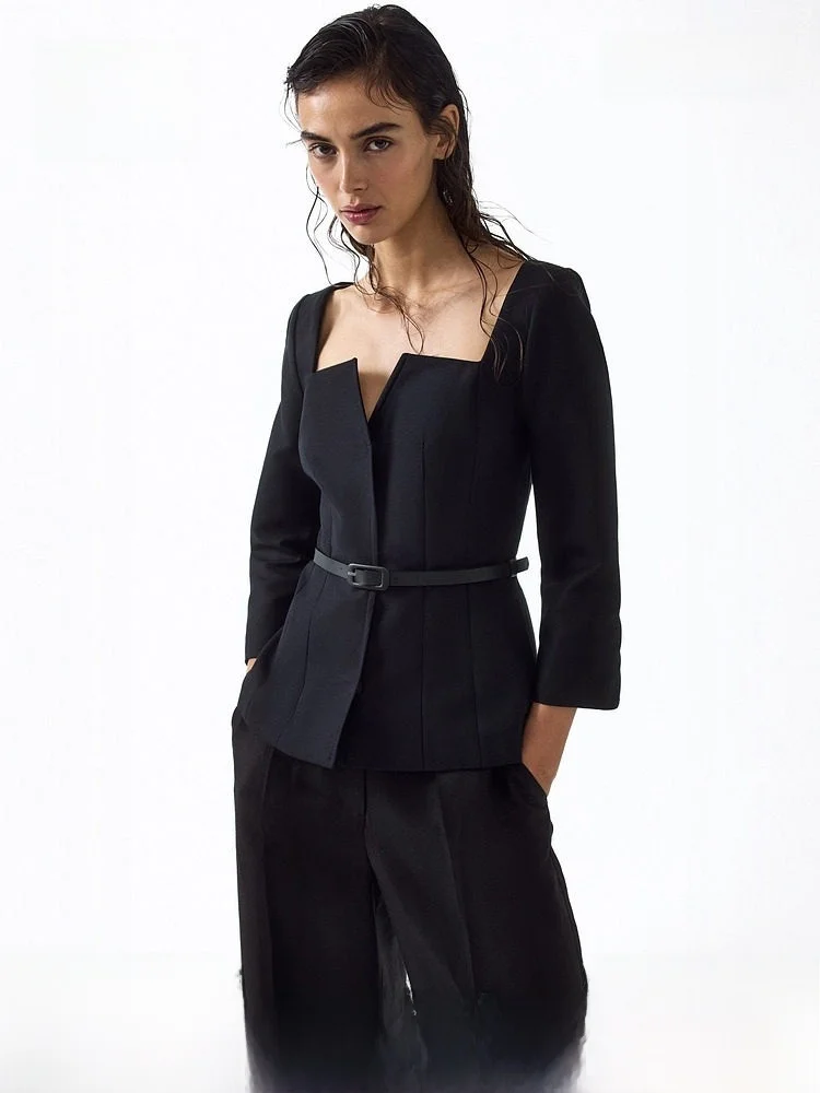 Summer New Women's Cotton Casual Suit Square Collar 1330706 H&M Brand Pure Cotton Material Female Spring Collection
Summer New Women's Cotton Casual Suit Square Collar 1330706 H&M Brand Pure Cotton Material Female Spring Collection