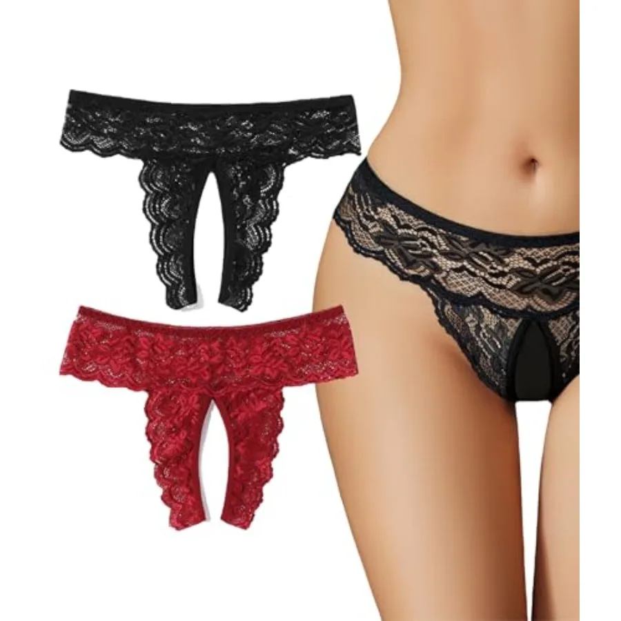 Sexy Panties for Women Tanga Underwear Lace Panties Hollow Out G-String Thong
Sexy Panties for Women Tanga Underwear Lace Panties Hollow Out G-String Thong